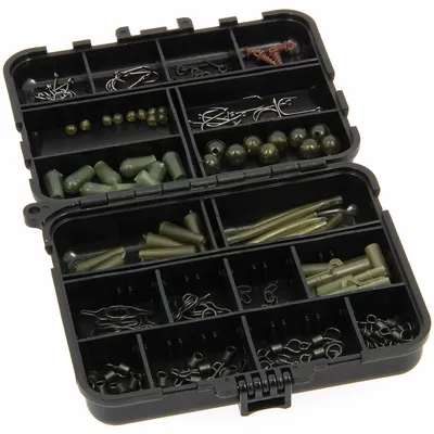 NGT CARP RIG ACCESSORY BOX 175 PIECE SET FTT SET CARP LRG