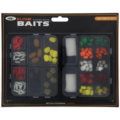 NGT KLONE BAITS FLOATING & SINKING 155 PIECE SET FB A SET 155PC