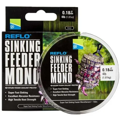 PRESTON INNOVATIONS REFLO SINKING FEEDER MONO 0.26MM 8LB 3.63KG 150M PSFM 26