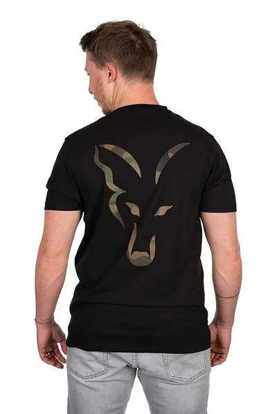 FOX LARGE PRINT T SHIRT BLACK SIZE 2XL CFX186