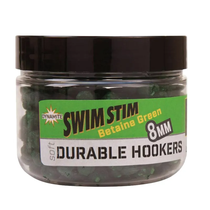 DYNAMITE BAITS DURABLE HOOK PELLETS SWIM STIM BETAINE GREEN 8MM DY1440