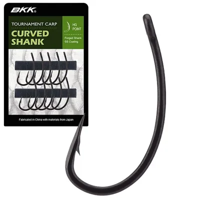 BKK TOURNAMENT CARP CURVED SHANK SIZE 8 10PCS