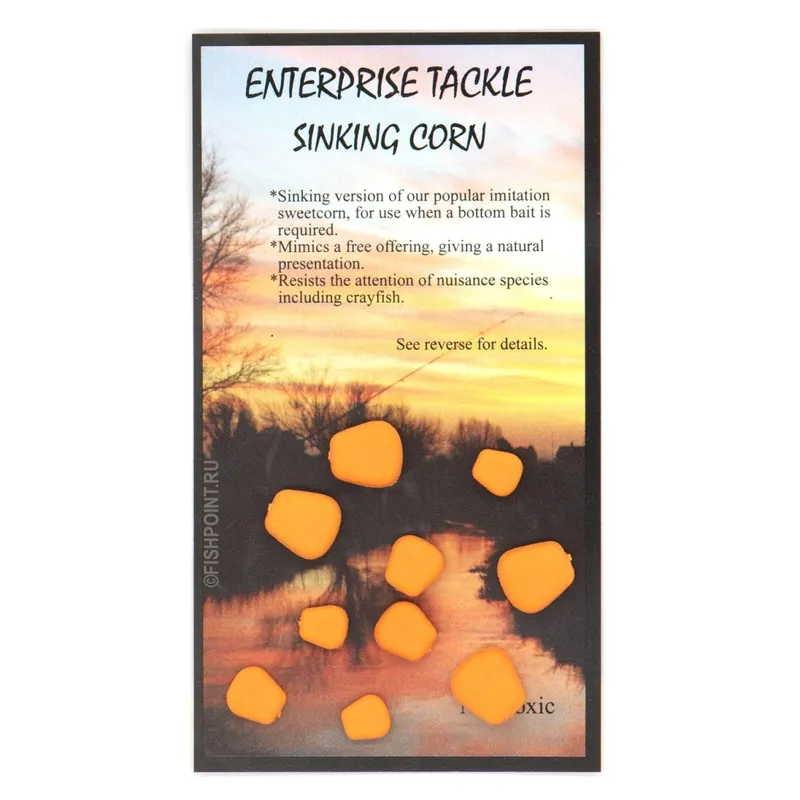 ENTERPRISE TACKLE SINKING SWEETCORN MIXED SIZES ORANGE ET13SOUF