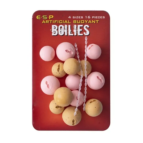 ESP BOILIES ARTIFICIAL BUOYANT WASHED OUT PINK 4 SIZE 16 UNID ETBBPNM01