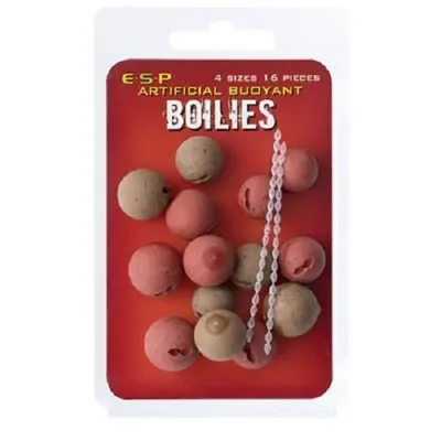 ESP BOILIES ARTIFICIAL BUOYANT BROWN AND RED FISHMEAL 4 SIZE 16 UNID ETBBBRF01