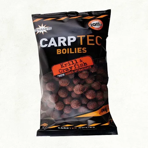 DYNAMITE BAITS BOILIES CARPTEC KRILL & CRAYFISH 1 8 KG 20 MM DY1773