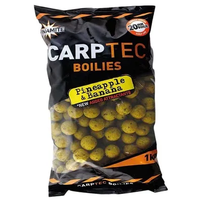 DYNAMITE BAITS BOILIES CARPTEC PINEAPPLE & BANANA 1 8 KG 15 MM DY1774