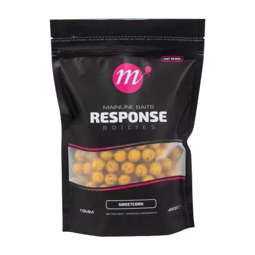 MAINLINE RESPONSE BOILIES SWEETCORN 15MM 450G M01058