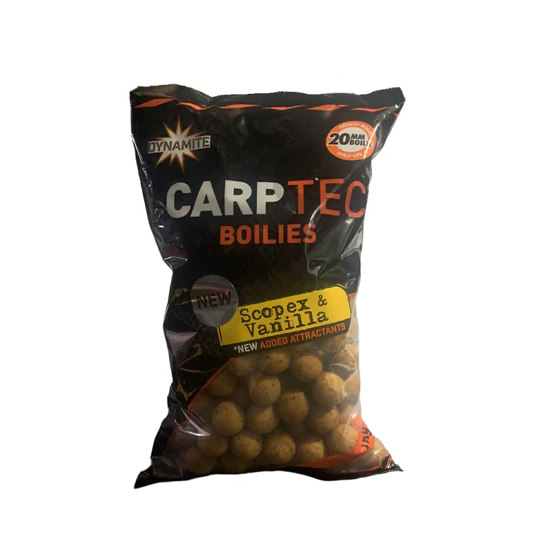 DYNAMITE BAITS CARPTEC BOILIES SCOPEX & VANILLA 20MM 1KG