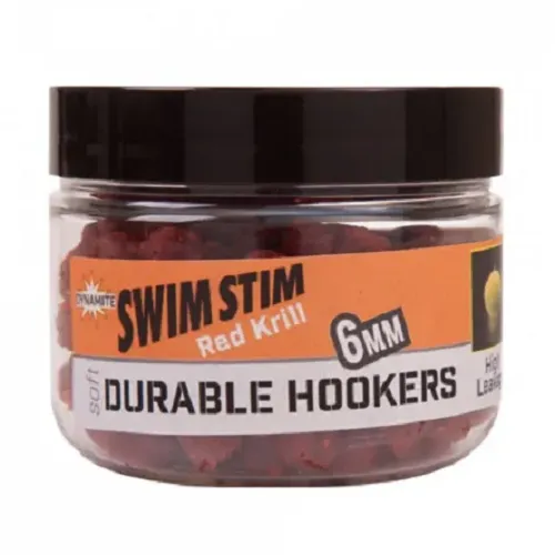 DYNAMITE BAITS DURABLE HOOK PELLETS SWIM STIM RED KRILL 6MM DY1437
