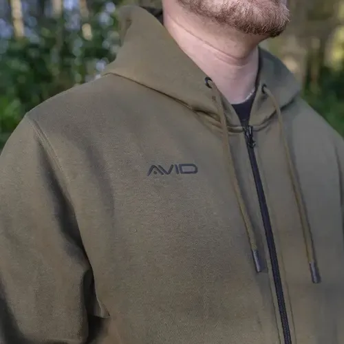 Avid Carp Distortion Zip Hoodie Size M