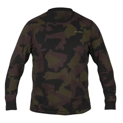 Avid Carp Distortion Camo Lite T-Shirt Long Sleeve Size XL