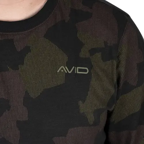 Avid Carp Distortion Camo Lite T-Shirt Long Sleeve Size XL