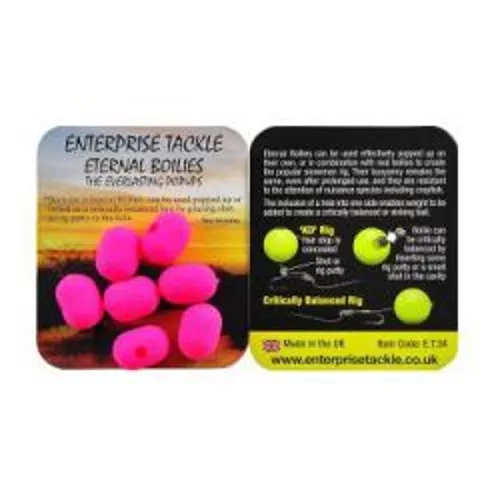 ENTERPRISE TACKLE ETERNAL BOILIES DUMBELL ROSA 11 15MM ET34FP11