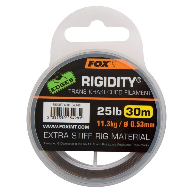 Fox Edges Rigidity Trans Khaki 25lb 11.3kg 0.53mm 30m