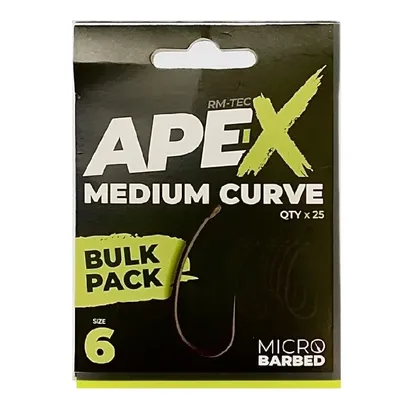 Ridgemonkey Ape-X Medium Curve Bulk Pack 25 Unid Size 6