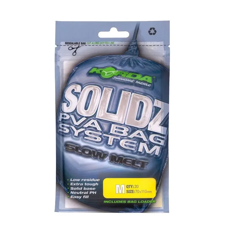 KORDA SOLIDZ SLOW MELT PVA BAGS M KPVA7