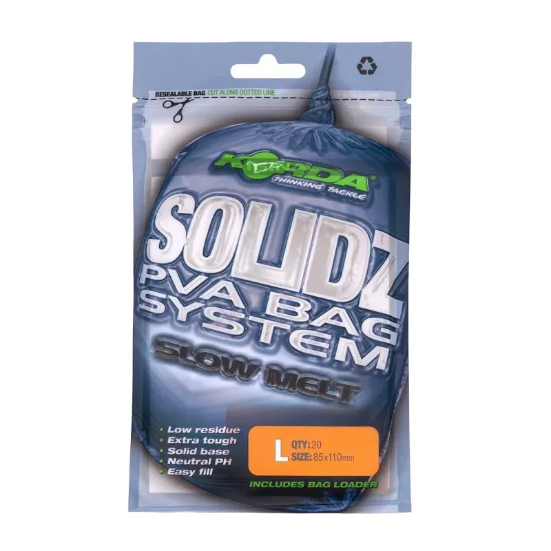 KORDA SOLIDZ SLOW MELT PVA BAGS L KPVA8