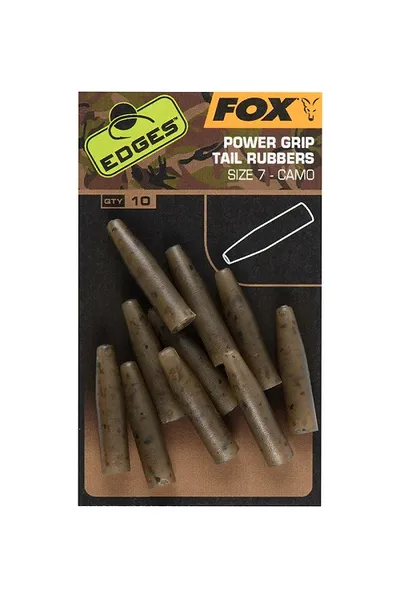 FOX POWER GRIP TAIL RUBBERS SIZE 7 CAMO CAC811