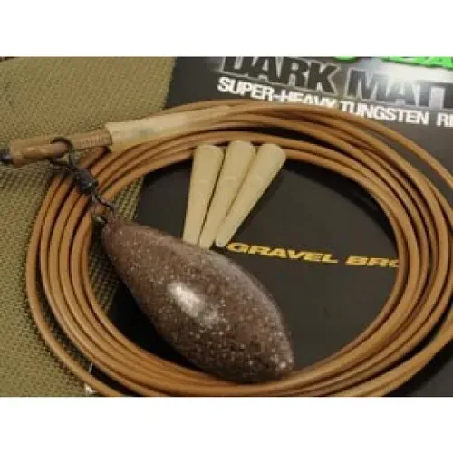 Korda Dark Matter Nano Super Heavy Tungsten Rig Tubing Weed Green