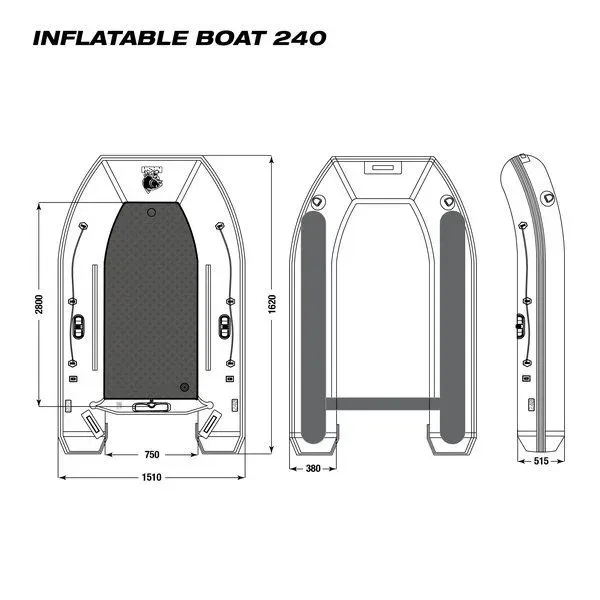 Nash Boatlife Inflatable Boat 240