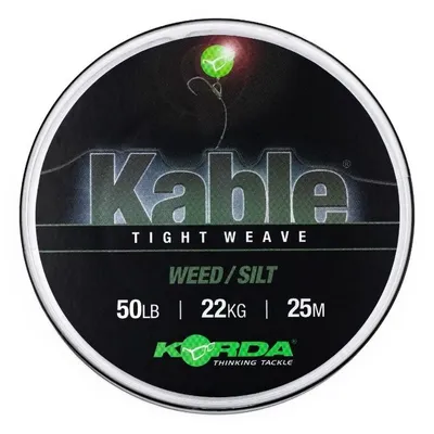 Korda Kable Tight Weave 7m Weed KAB001