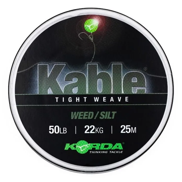 Korda Kable Tight Weave 7m Weed KAB001