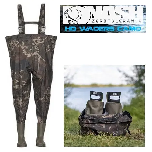 Nash ZT HD Waders Camo Size 41