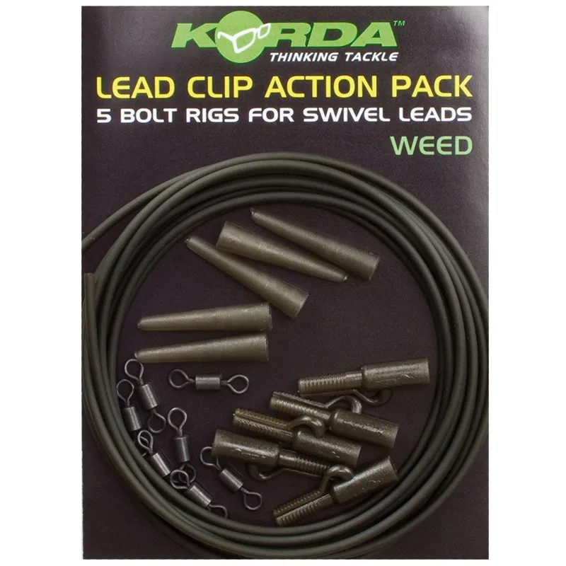 KORDA LEAD CLIP ACTION PACK SILT KLCAPS