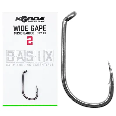 Korda Basix Anzuelos Wide Gape Micro Barbed Size 4