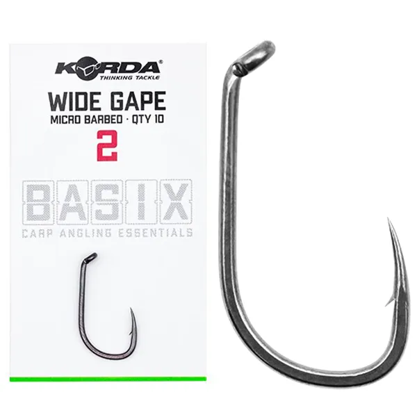Korda Basix Anzuelos Wide Gape Micro Barbed Size 8