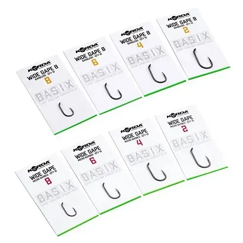 Korda Basix Anzuelos Wide Gape Micro Barbed Size 8