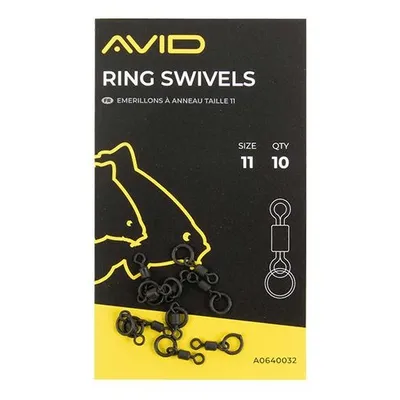 Avid Carp Emerillons  Ring Swivels 10 Unid