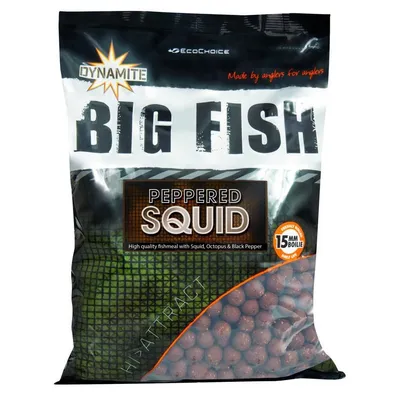 DYNAMITE BAITS BOILIES BIG FISH PEPPERED SQUID 20MM 1KG ADY041682