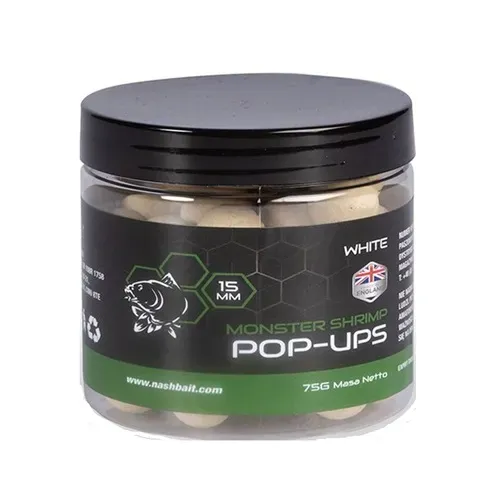 Nash Monster Shrimp Pop Ups White 20mm