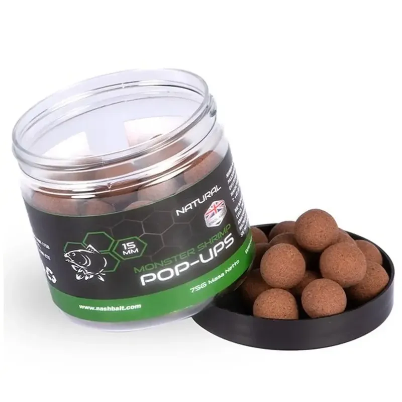 Nash Bait Natural Pop Ups Monster Shrimp 20mm