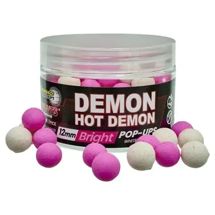 STARBAITS DEMON HOT DEMON POP UPS 14MM BRIGHT WHITE & PINK 82097