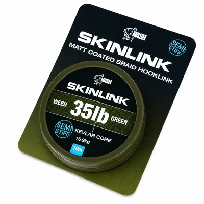 Nash Skinlink Semi Stiff Weed Green 35Lb 10m