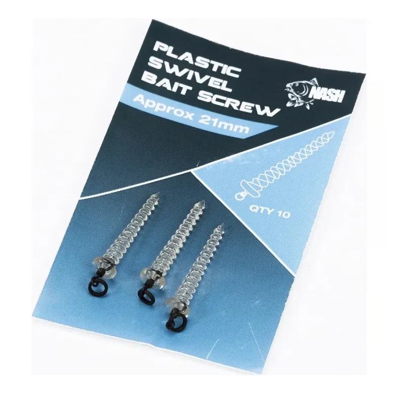 Nash Plastic Swivel Baits Screw 21mm 10Qty