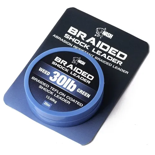 Nash Braid Shock Leader Weed Green 30Lb 13,60Kg 25m