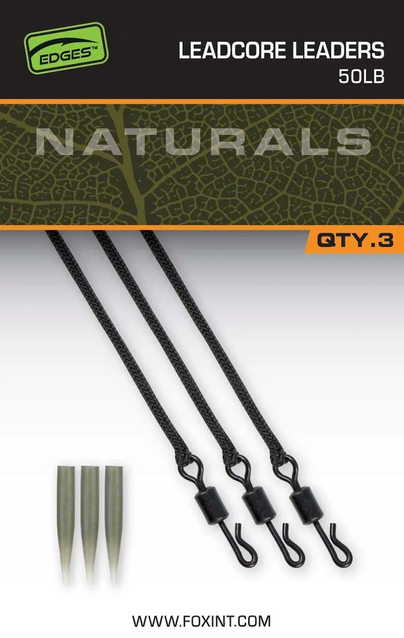 FOX EDGES™ NATURALS LEADCORE LEADERS 50LBRS CAC854