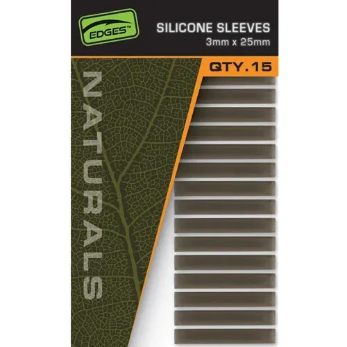 Fox Edges Naturals Silicone Sleeves 3mm x 25mm x15