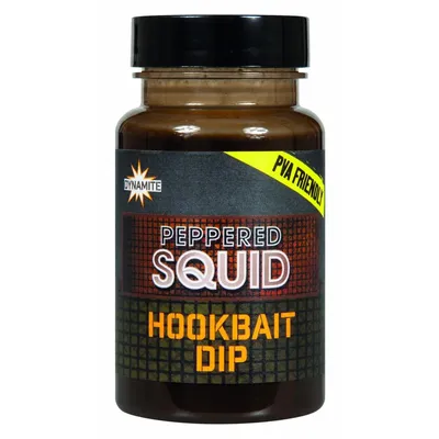 DYNAMITE PEPPERED SQUID HOOK BAITS DIP 100ML