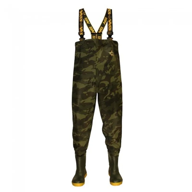 VASS TEX 785 CAMO CHEST WADER SIZE 43 VASS TEX 785E