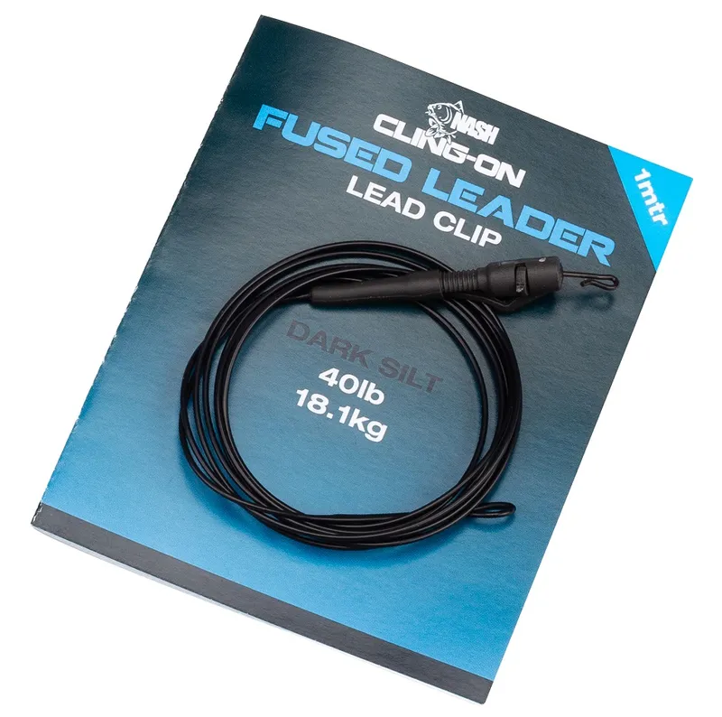 Nash Cling On Fused Lead Clip Dark Silt 1m