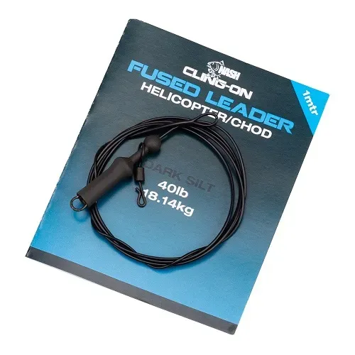 Nash Cling On Fused Helicpter Leader Dark Silt 1m