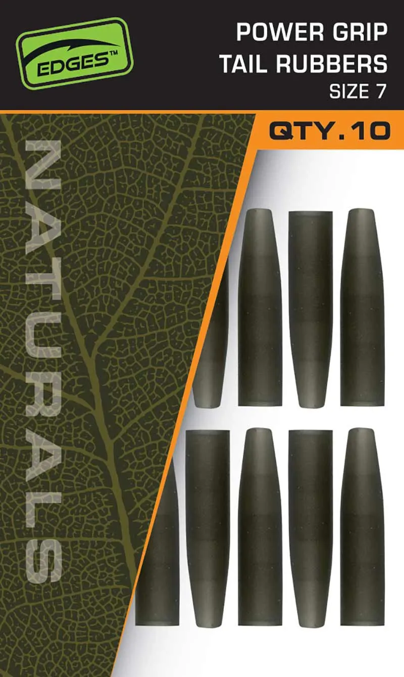 FOX EDGES™ NATURALS POWER GRIP TAIL RUBBERS – SIZE 7 CAC842