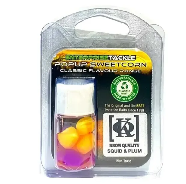 Enterprise Tackle Krom Quality KR500 Pop Ups Sweetcorn Squid Plum