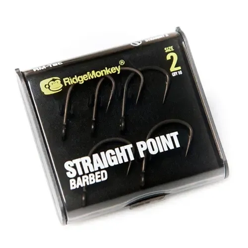 Ridgemonkey Straight Point Barbed Size 8