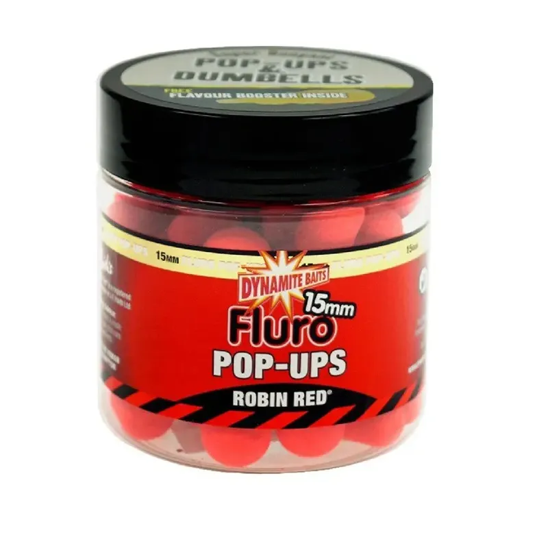 DYNAMITE ROBIN RED FLURO 15MM POP UPS